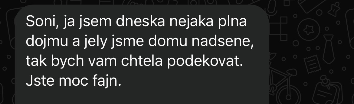 Původní anonymní zpráva: účastnice odjížděly nadšené a děkují za setkání.